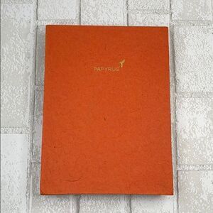 Papyrus Handmade Orange Unlined Notebook